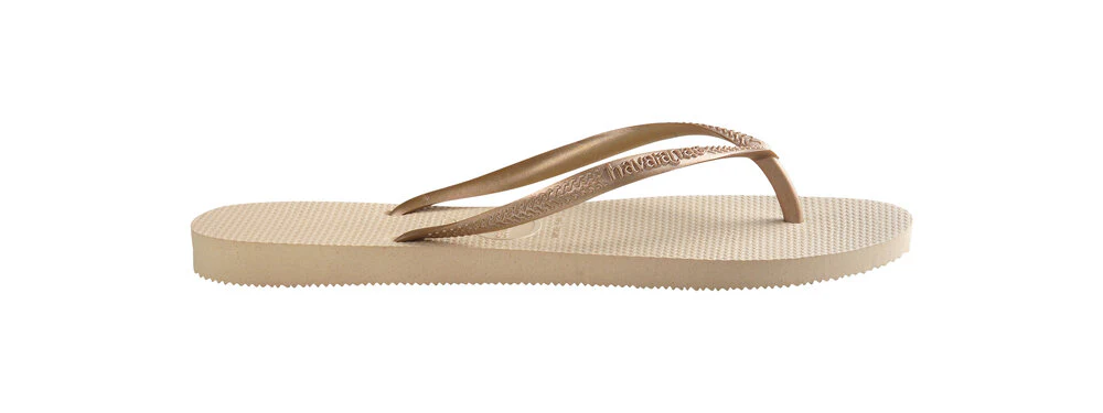 Havaianas  Slim klipklapper - Sand Grey/ Light Gold