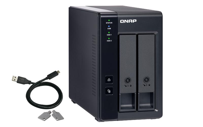 NAS-Erweiterungsgehäuse TR-002, 2-bay, USB 3.0<br>USB 3.0-RAID-Erweiterungsgehäuse mit zwei Einschüben