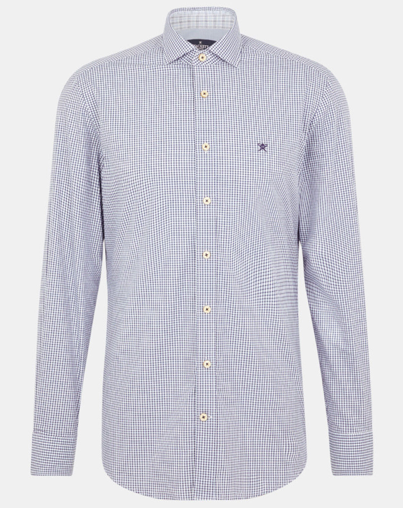 Hackett London Chemise Slim Fit  carreaux bleue