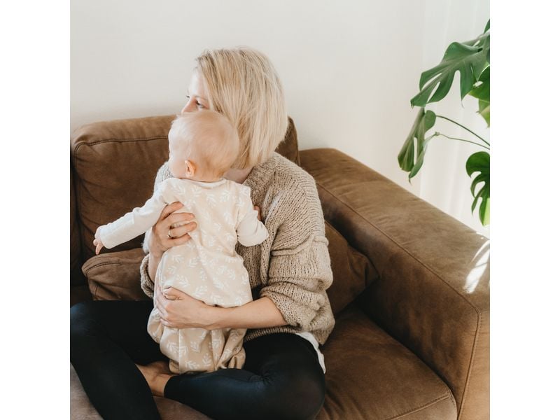 emma & noah Baby-Sommerschlafsack Floral Sand 60 cm Sommerschlafsack für Babys