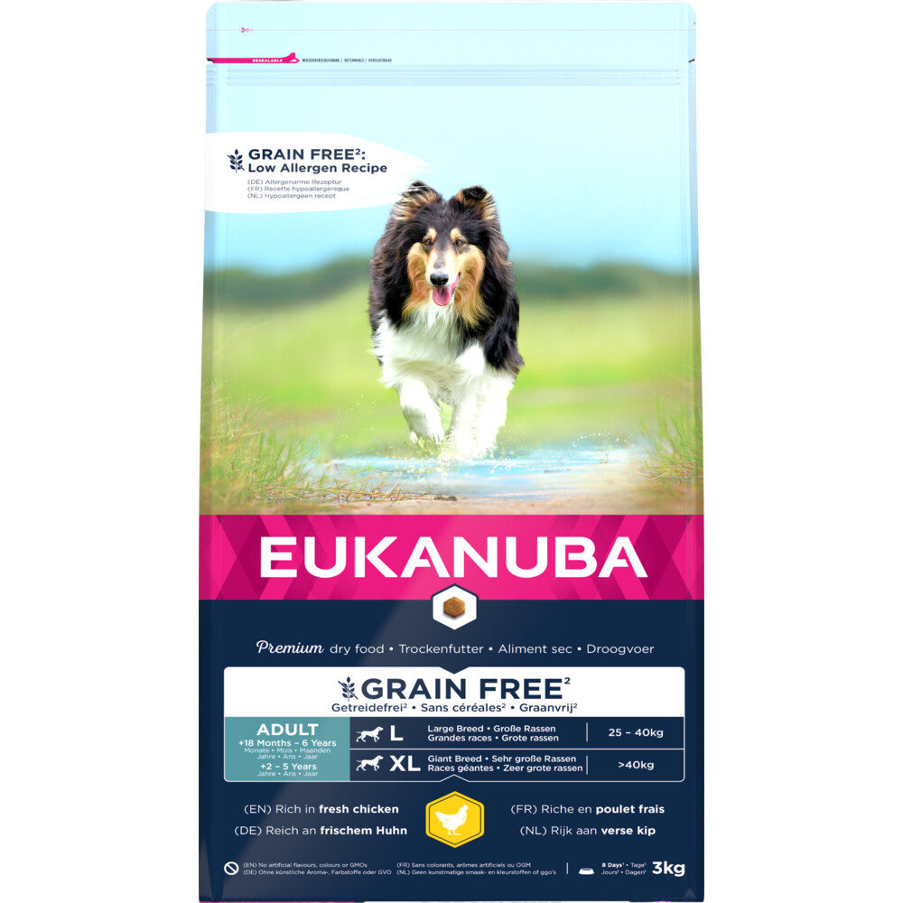 Eukanuba Dog Adult Grainfree Chicken Large3 kg