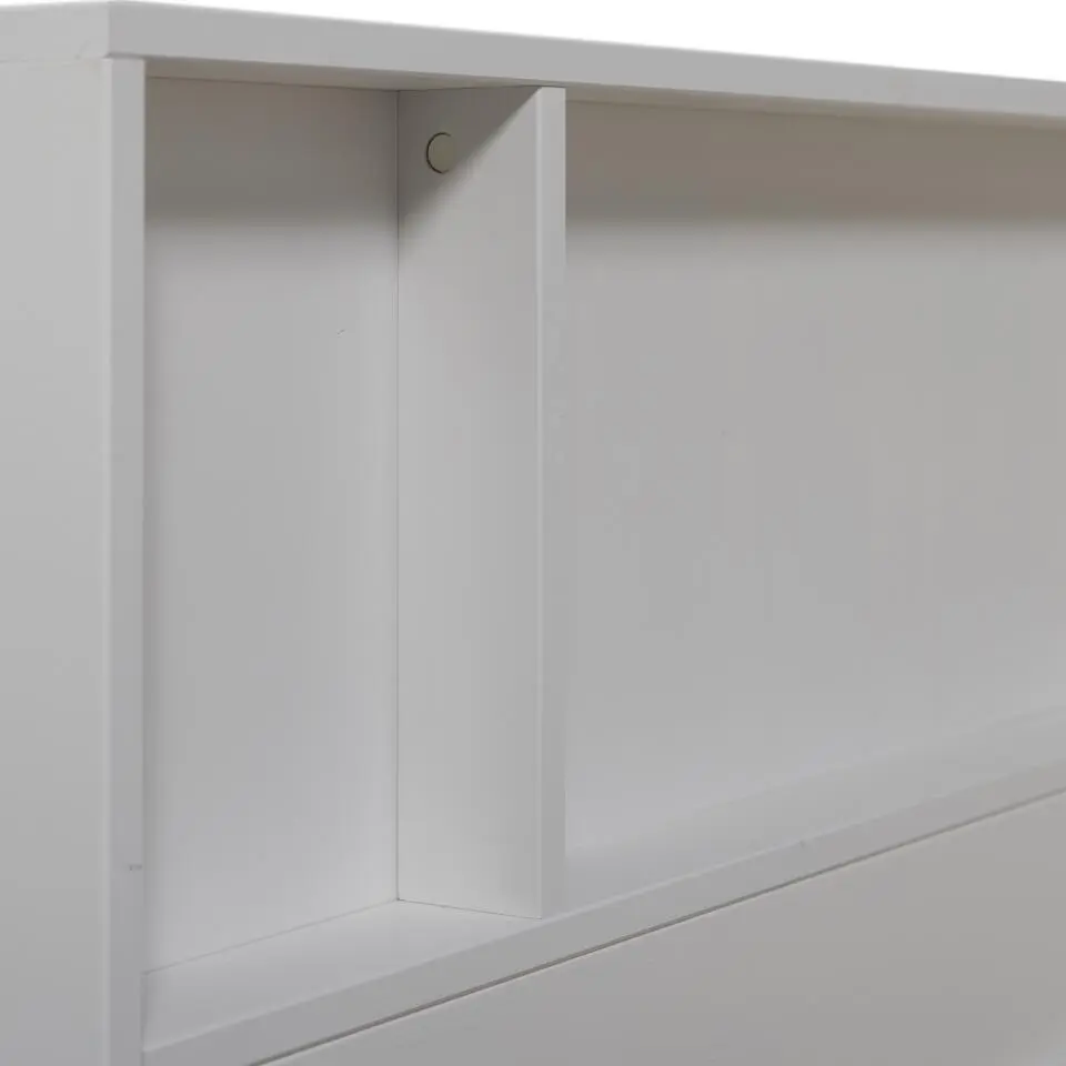 WOOOD Carter Bedbank - Grenenhout - Wit - 90x200