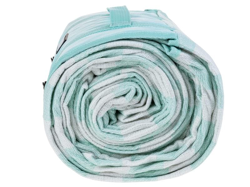 KOOR Picknickdecke Stripes mint 200 x 300 cm Modische Picknick-Decke in sommerlichen Trendfarben