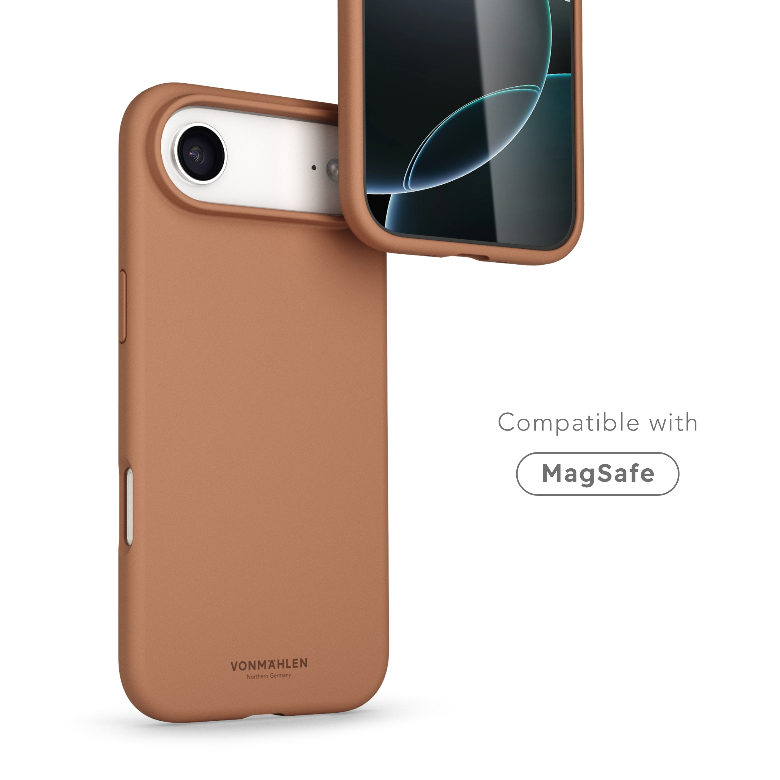 iPhone Air MagSafe Soft Silicone Hülle Case Recycled (MSC00110) - Dark Cream