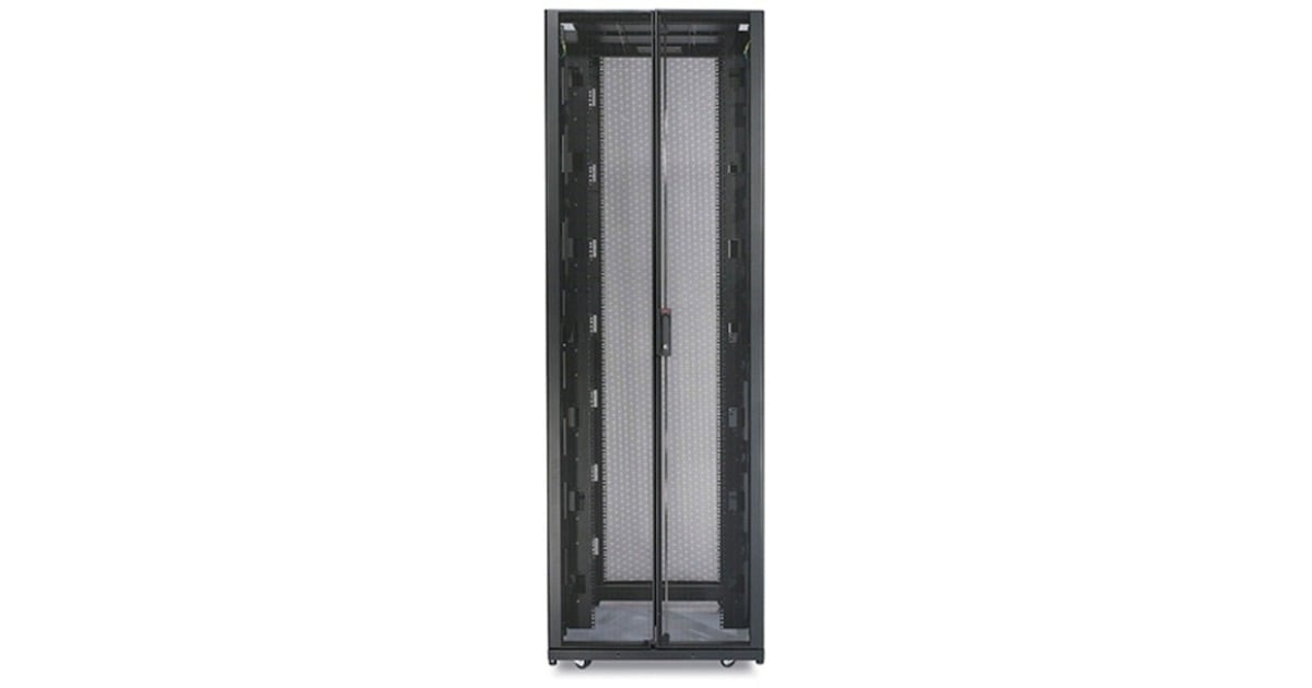 APCNetShelter SX 48U met zijpanelen, breed server rack  (Zwart, 750 x 1070 x 2258mm)