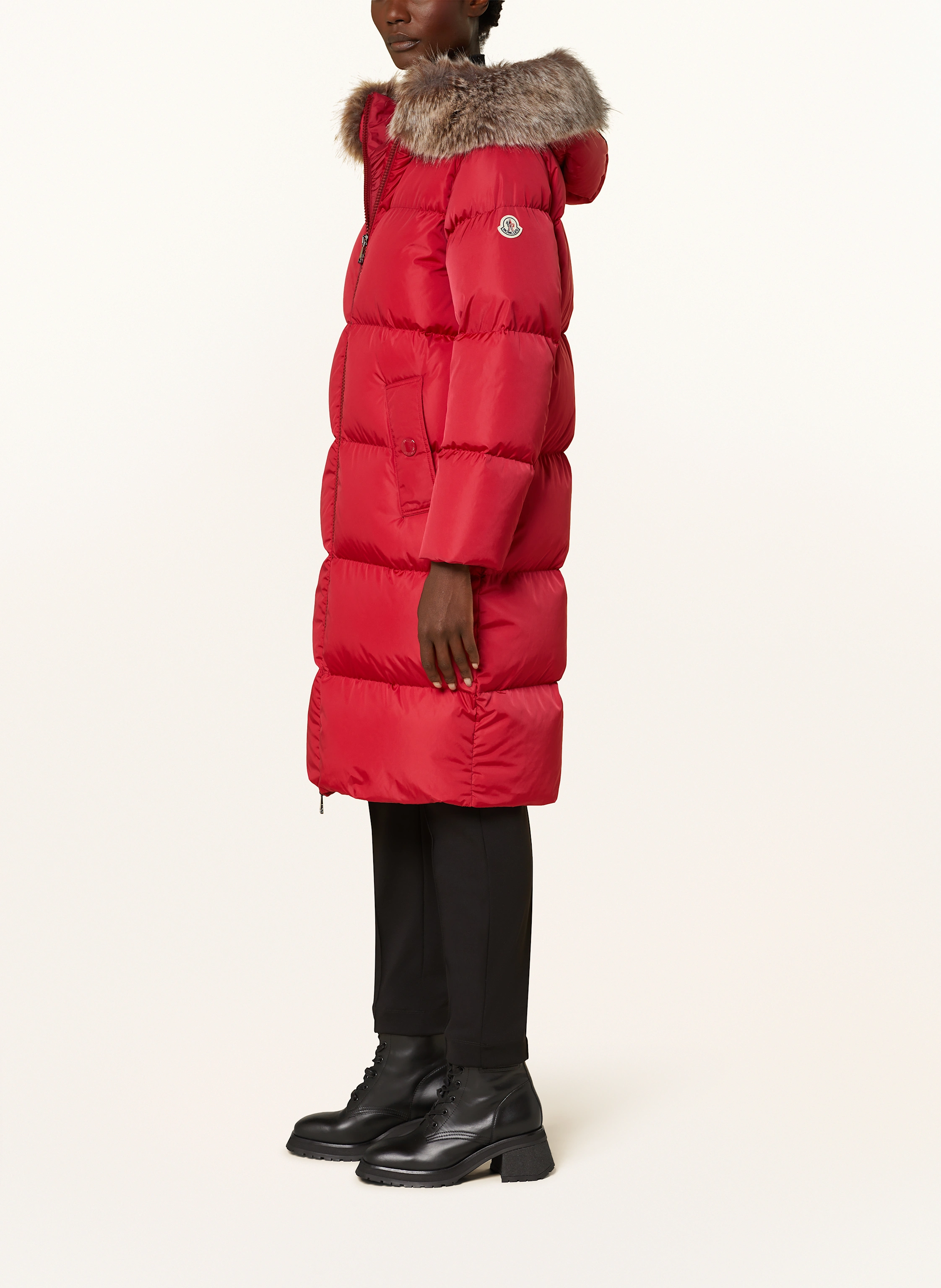 MONCLER Daunenmantel MARRIONNIER mit abnehmbaren Kunstpelz