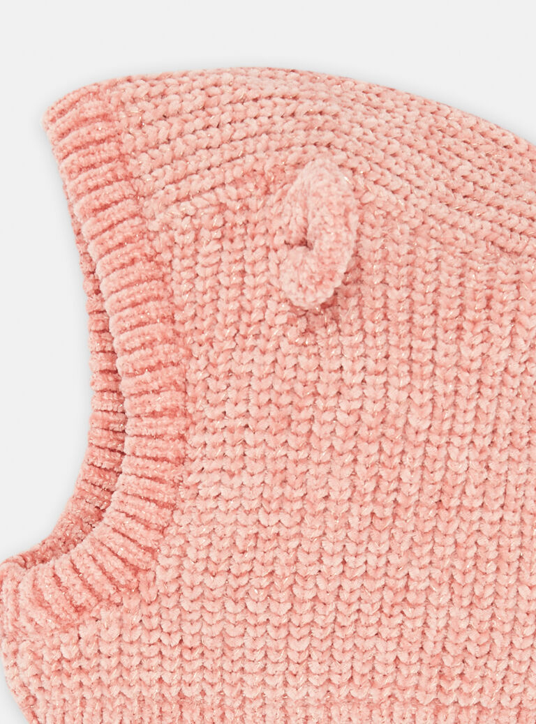 Cagoule rose brillante pour bébé fille