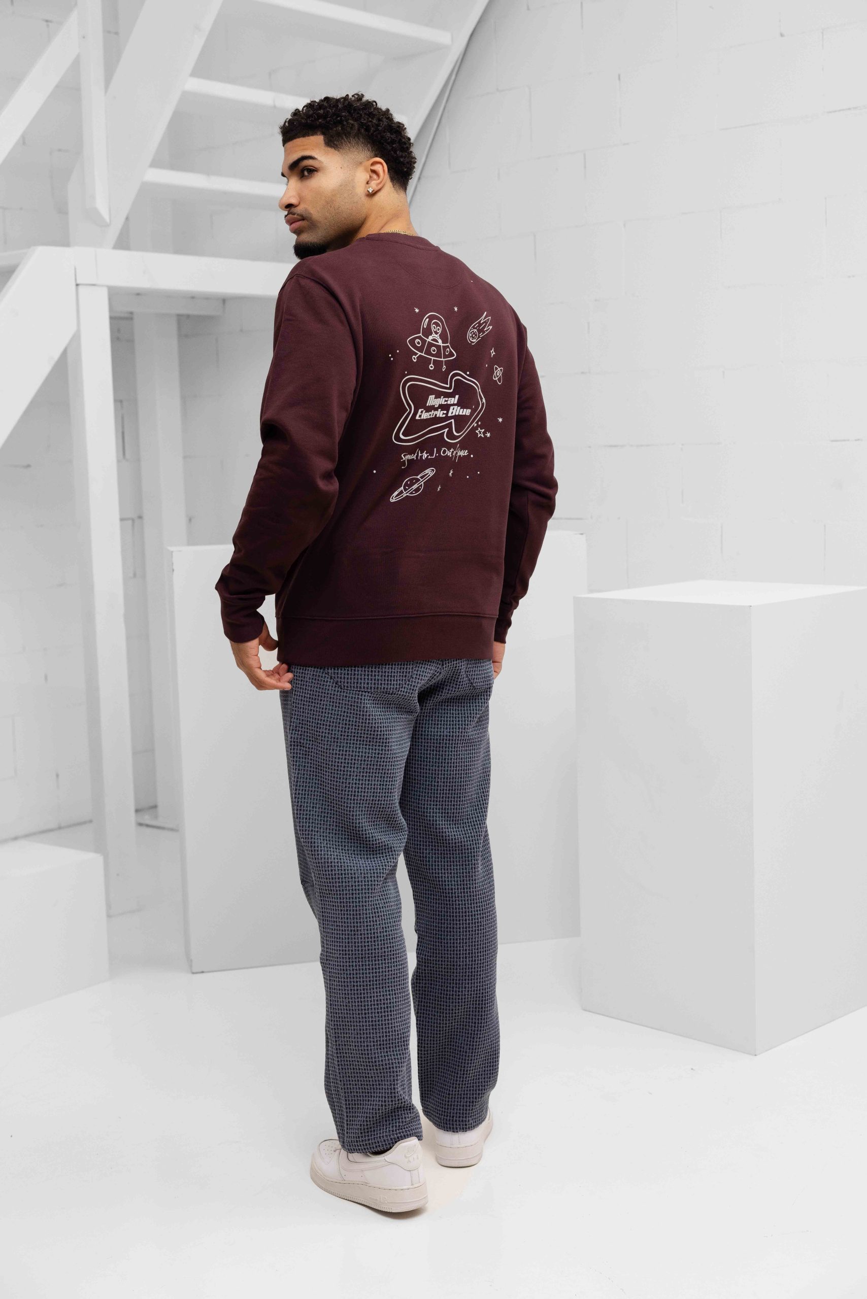 Enfance From Space Sweater Heren Rood