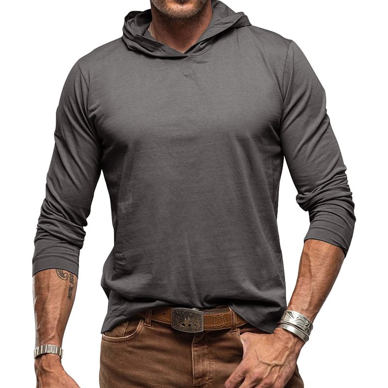 Dubbelwit - Katoenen effen hoodie