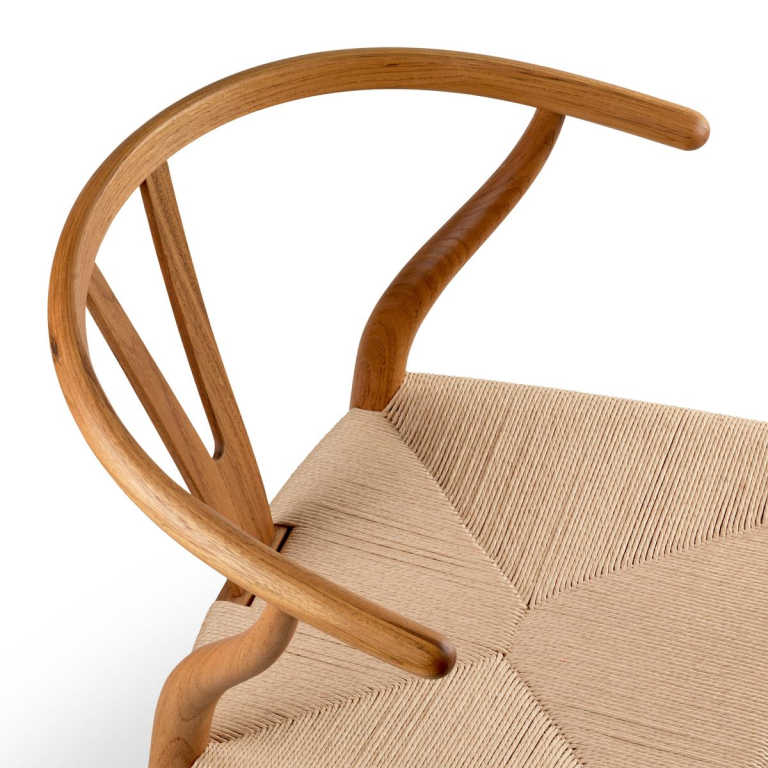 Carl Hansen & Son CH24 Wishbone stoel Natural Paper Cord geolied teak
