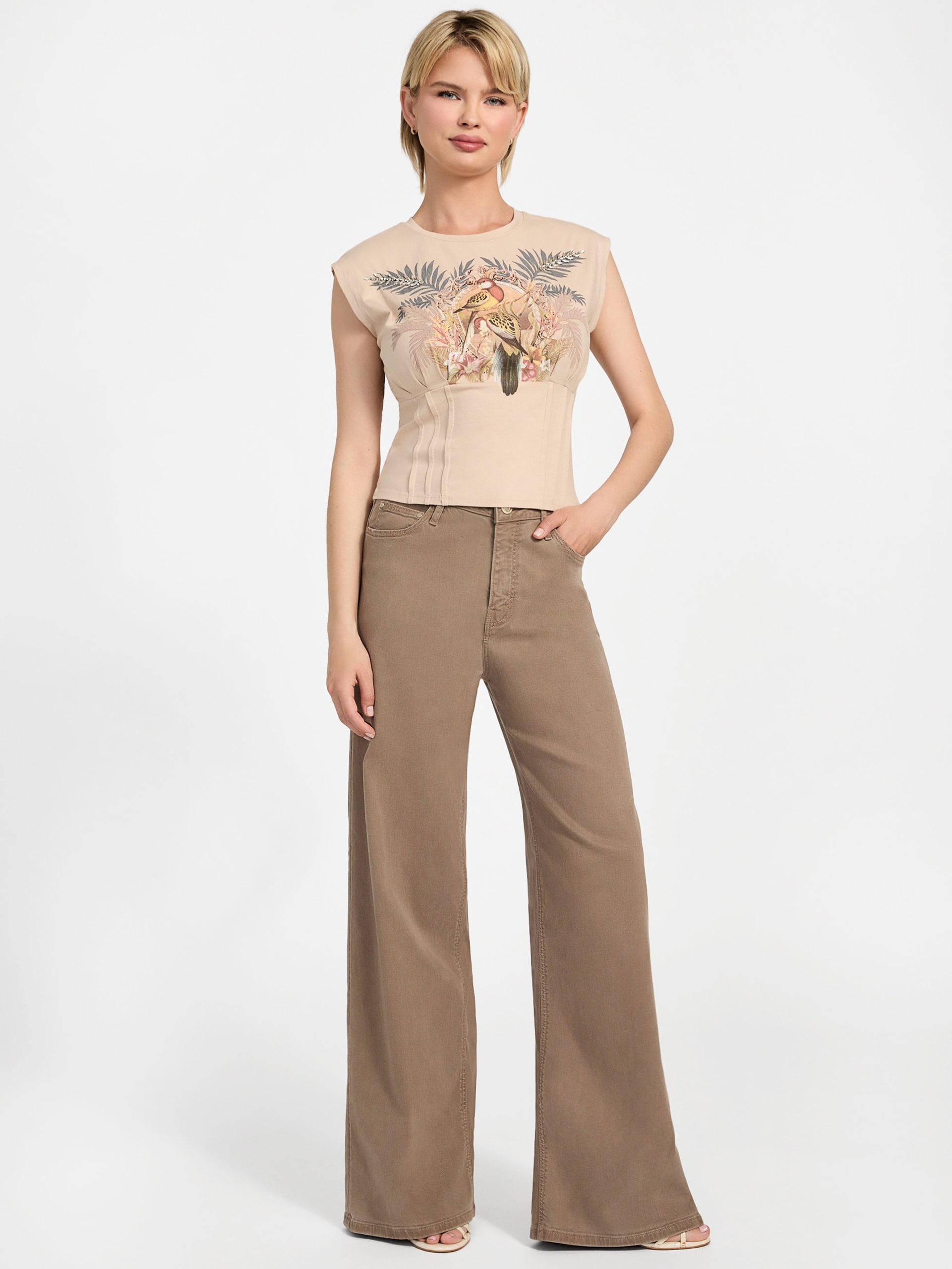 Camiseta Corset Eco Parakeet