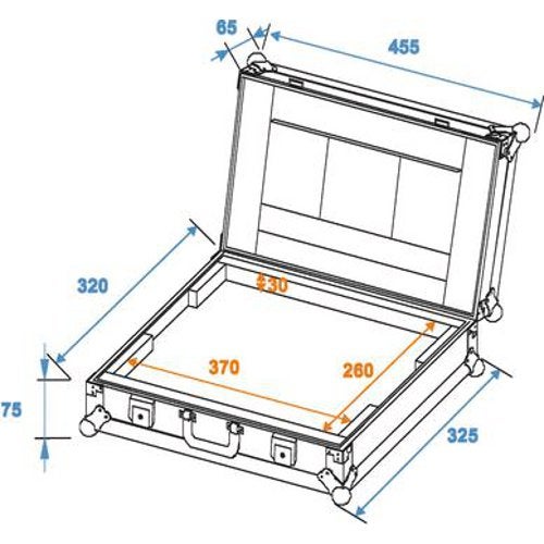 Omnitronic LC-15 flightcase voor 15 inch laptop
