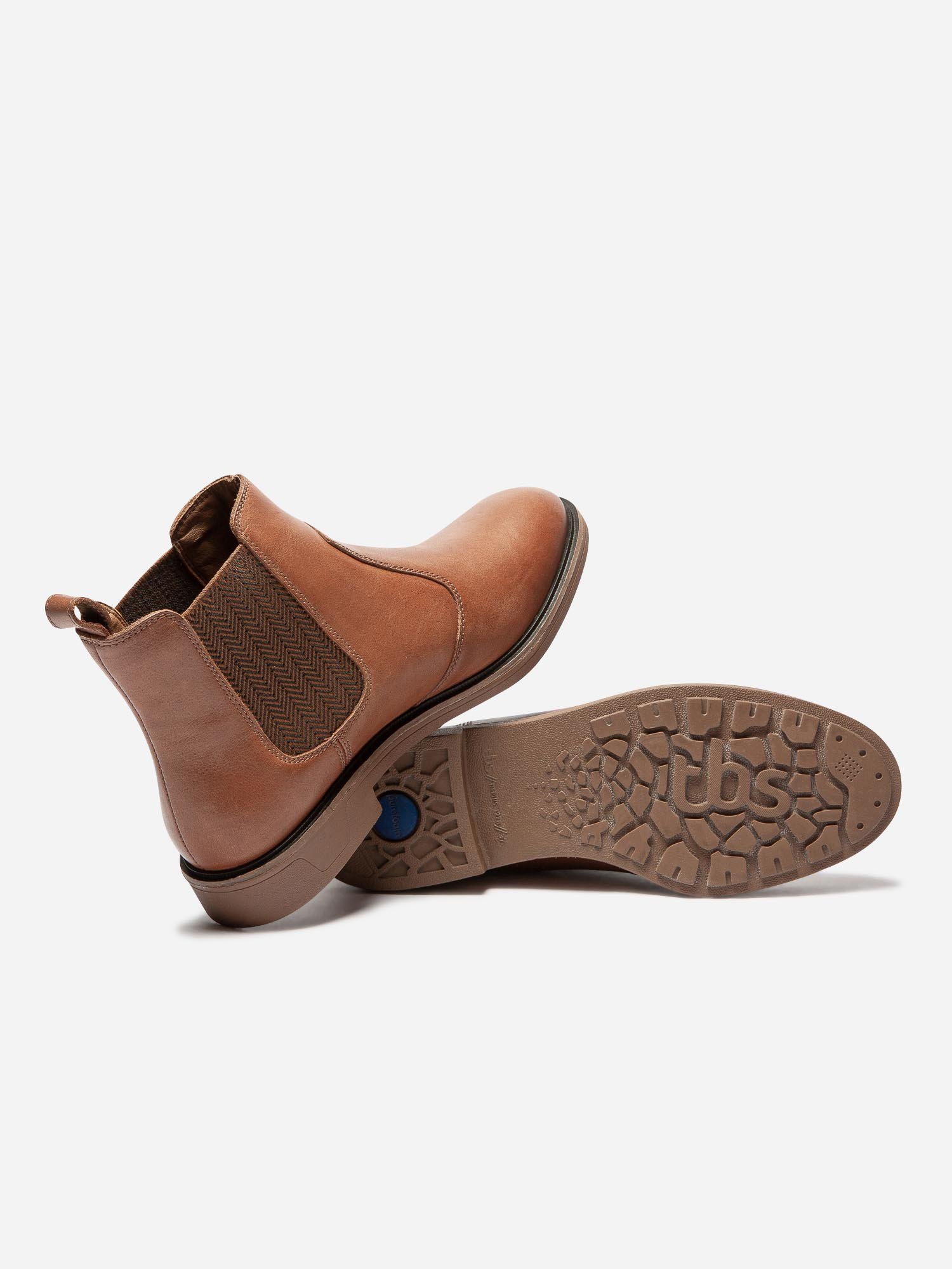 Chelsea Boots Femme Confort Cuir Marron