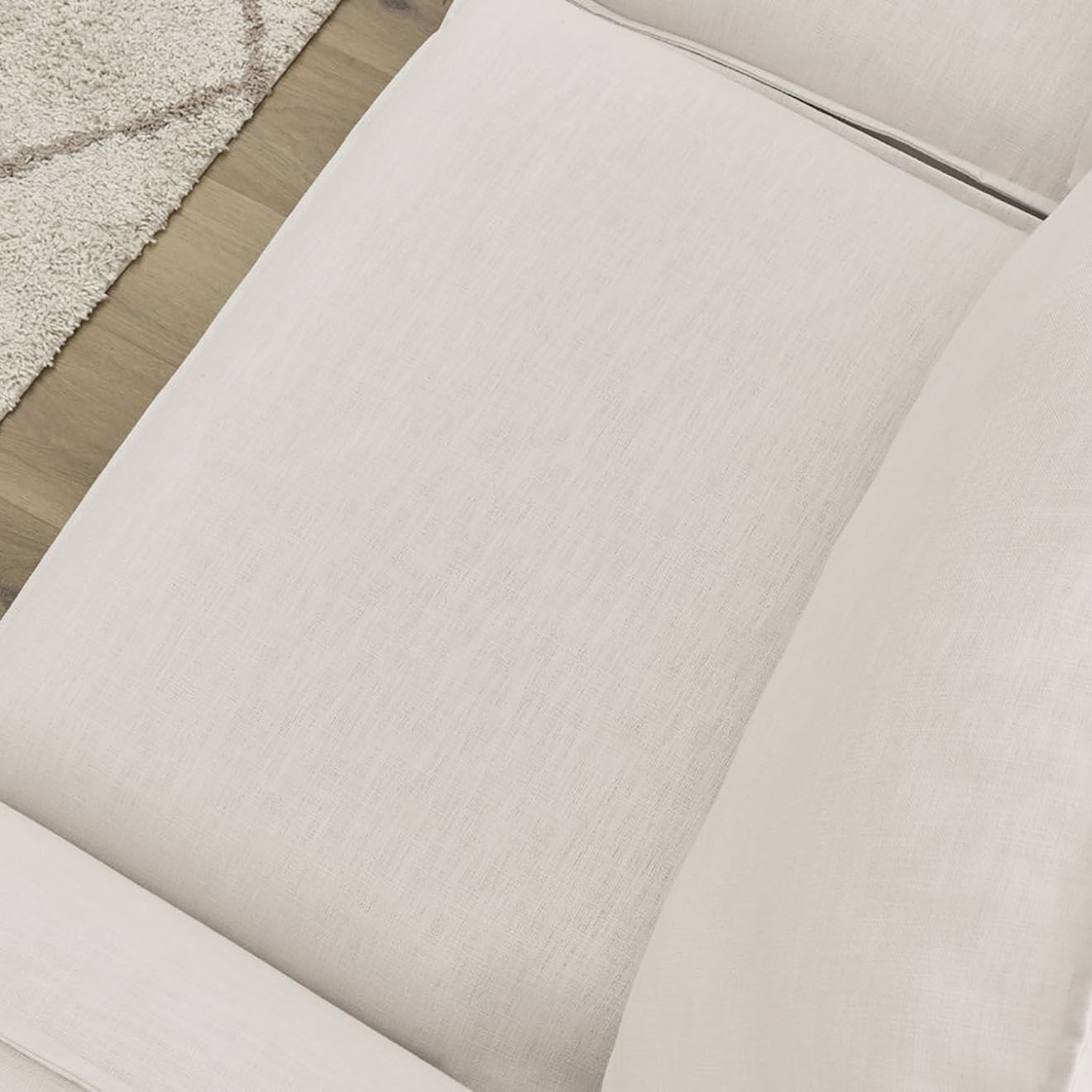 Bobochic Canapé droit convertible express 3 places Archimède 140 beige - 216x106x93 cm