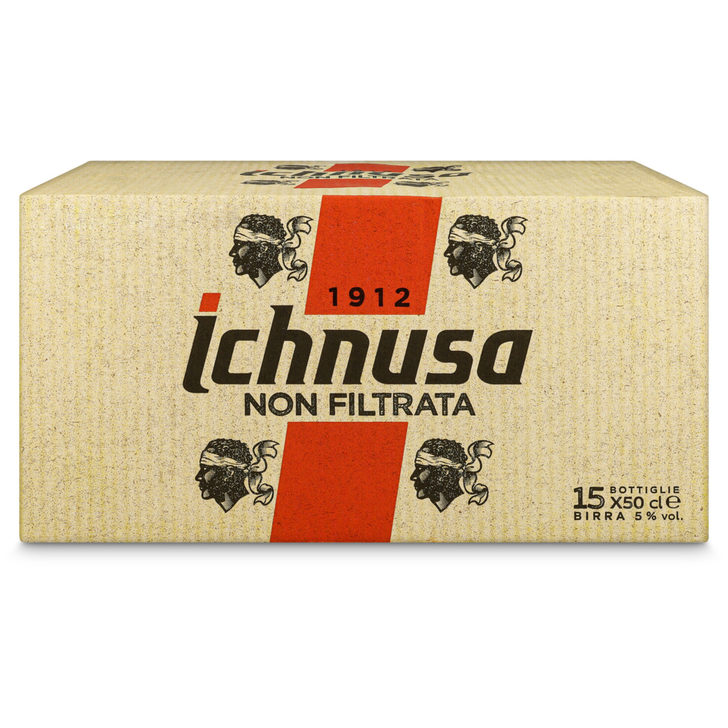 ichnusa non filtrata 15x50cl -750cl