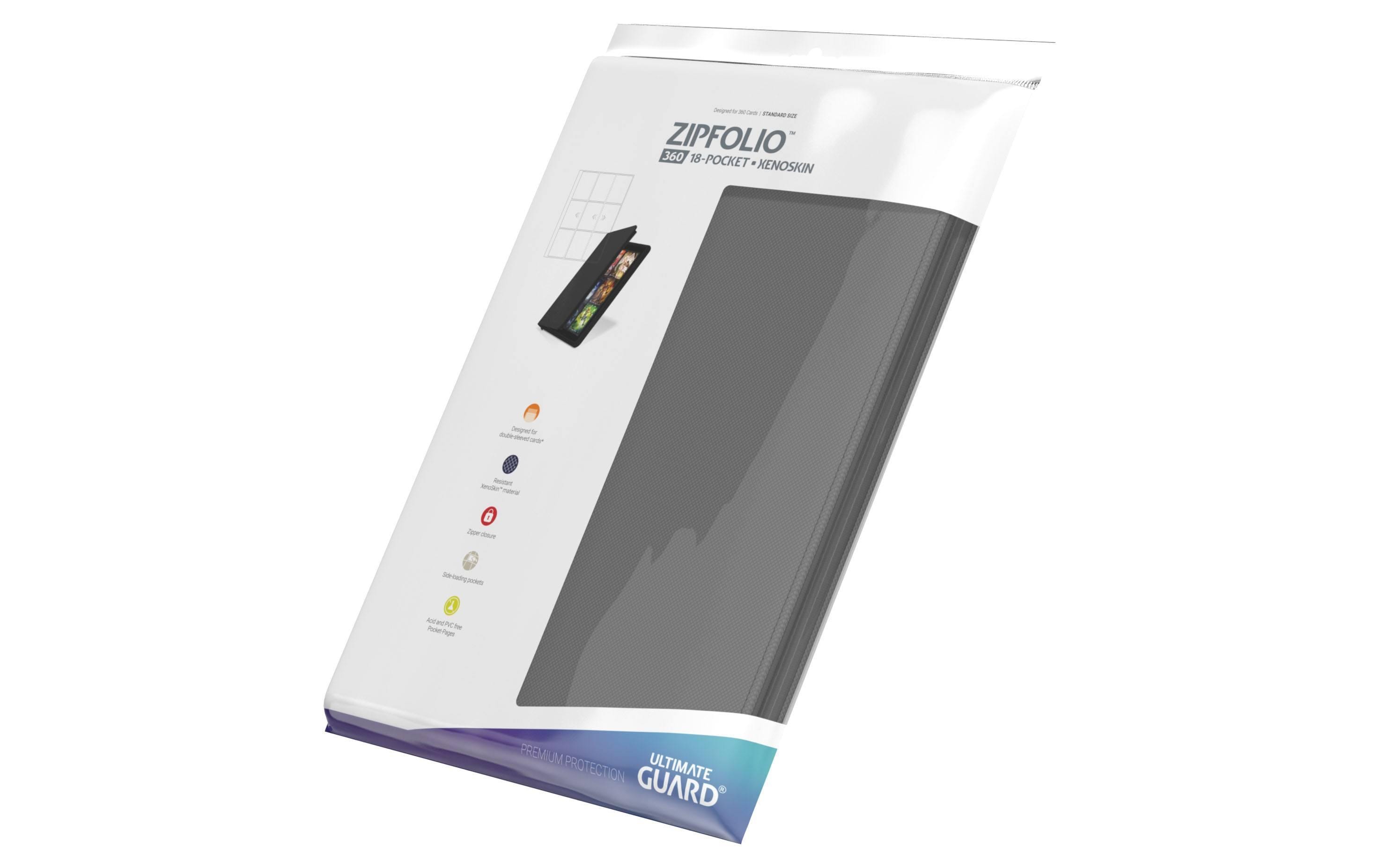 Karten-Portfolio ZipFolio XenoSkin 18-Pocket, grauHochwertige Kartenmappe