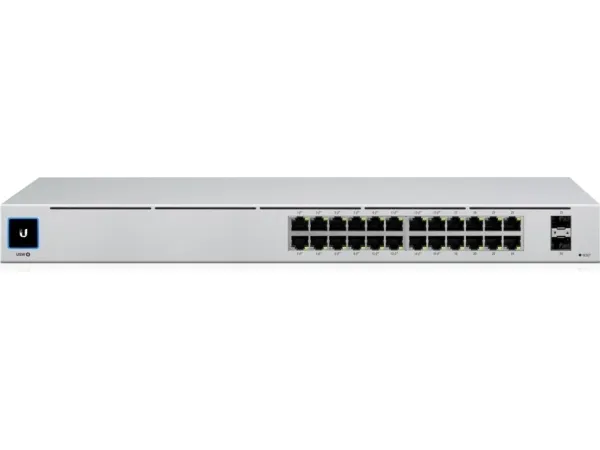 Ubiquiti UniFi Switch USW-24-POE - Switch - Administreret - 24 x 10/100/1000 (16 PoE )   2 x Gigabit SFP - desktop, monterbar på stativ - PoE  (95 W)