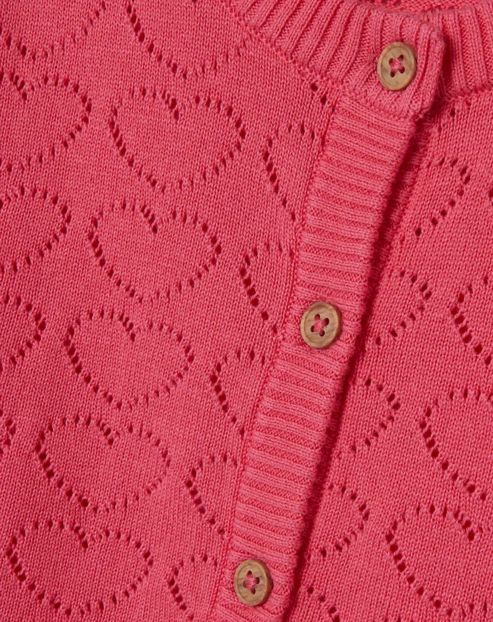 Strickjacke NMFDESILLO HEARTS in camellia rose