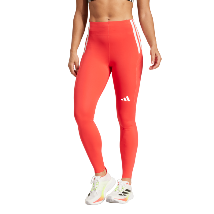 adidas Dame Lange tights Adizero 1/1 L Tight Rød