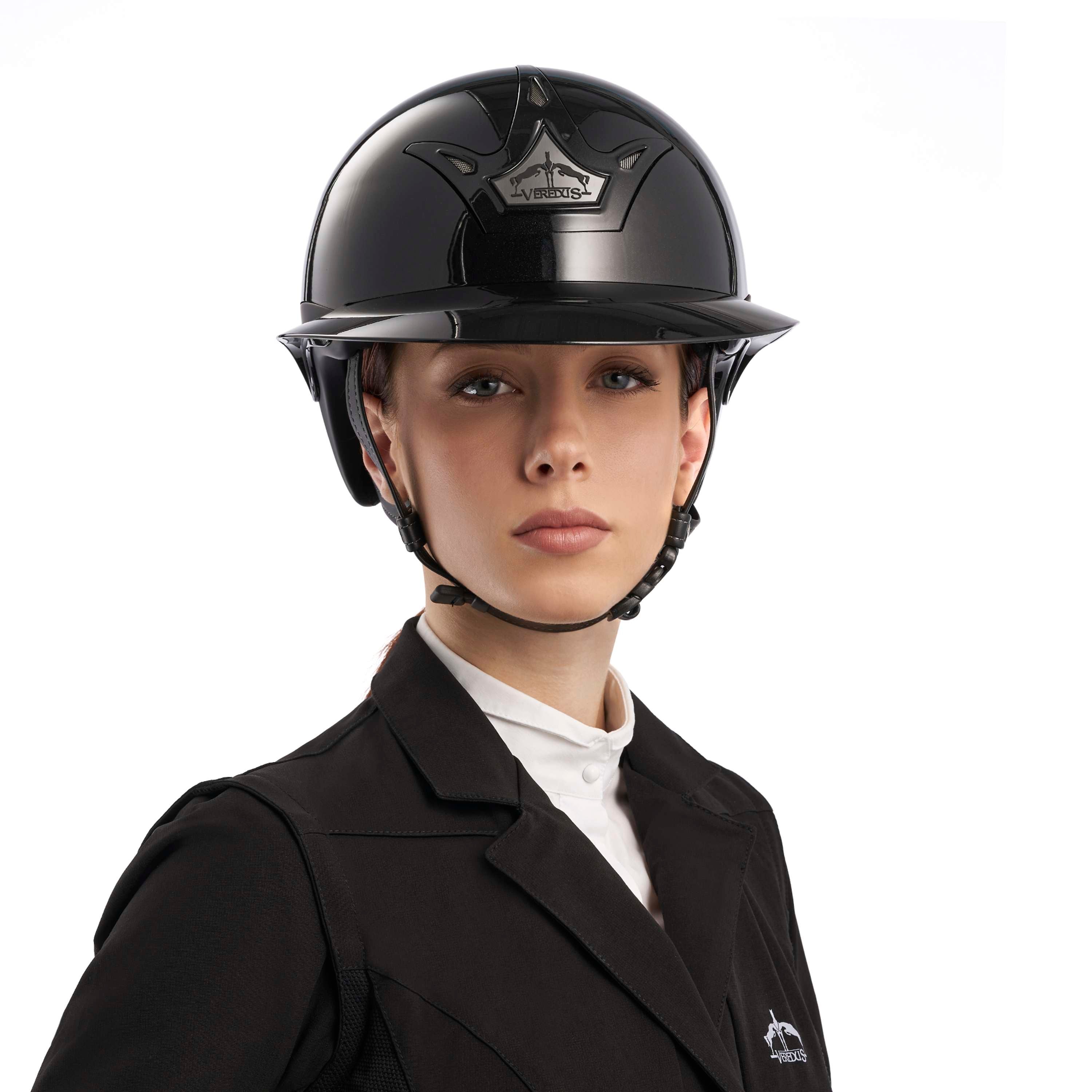 Veredus Cap Vita Breed Vizier Lak Zwart