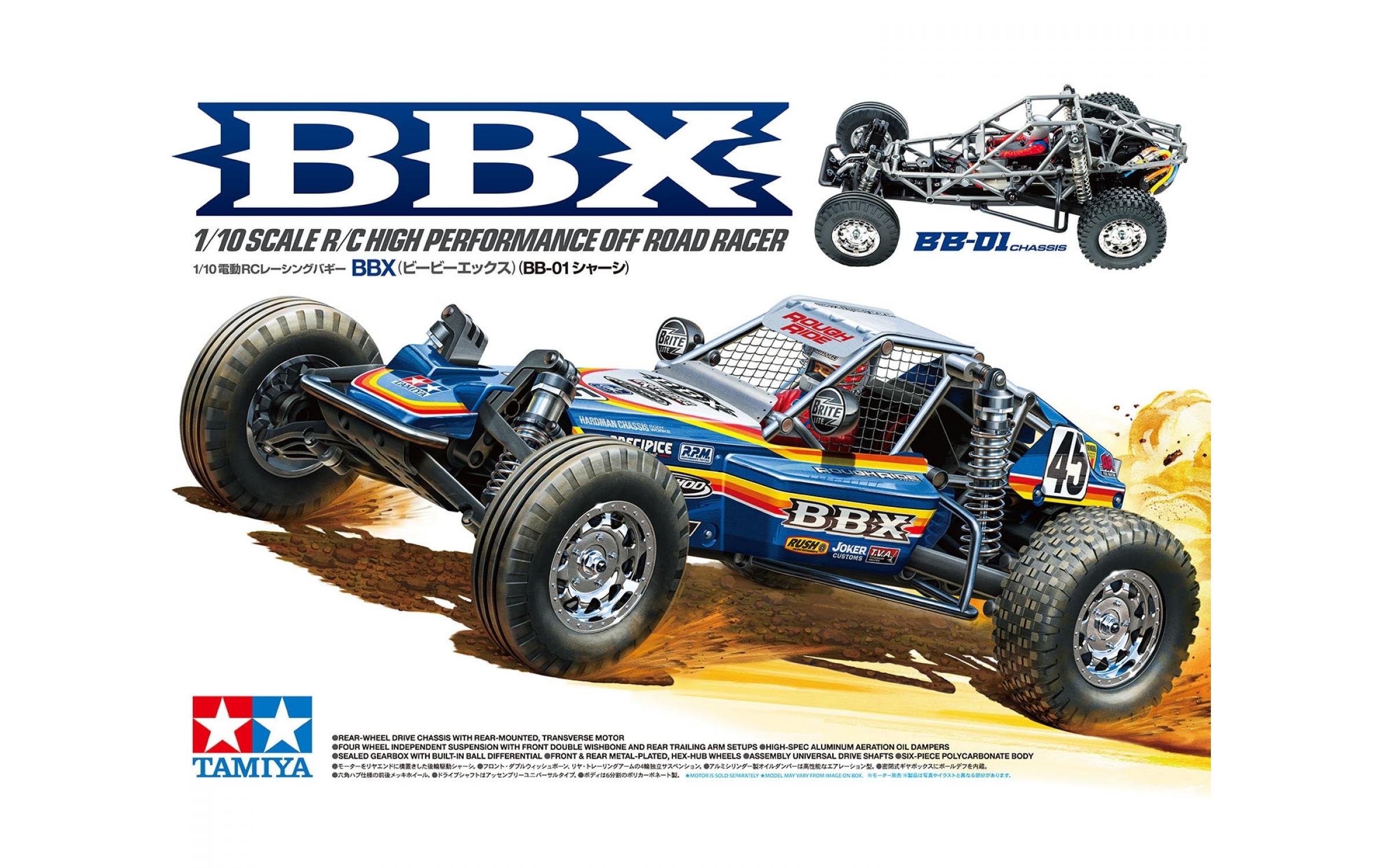 Buggy BBX, BB-01, 2WD, Bausatz, 1:10<br>RWD Off-Road Buggy im klassischen Design auf einer neuen Plattform