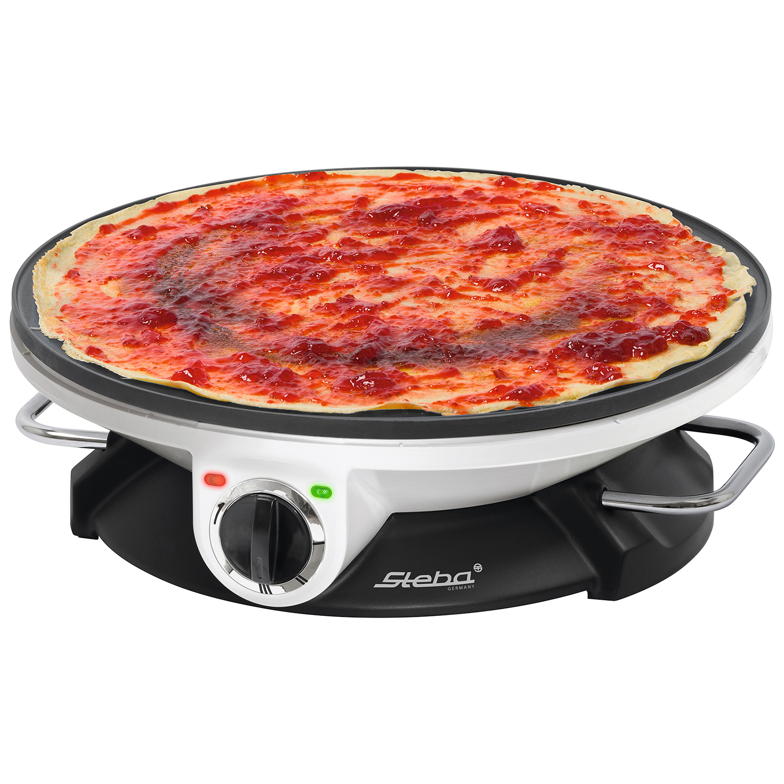 STEBA Crêpes-Maker - schwarz-weiß - inklusive Zubehör