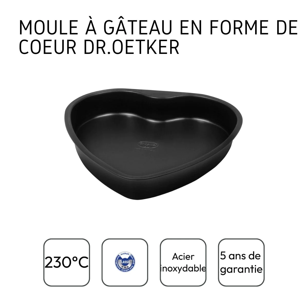 Moule à gâteau cœur Tradition Dr. Oetker