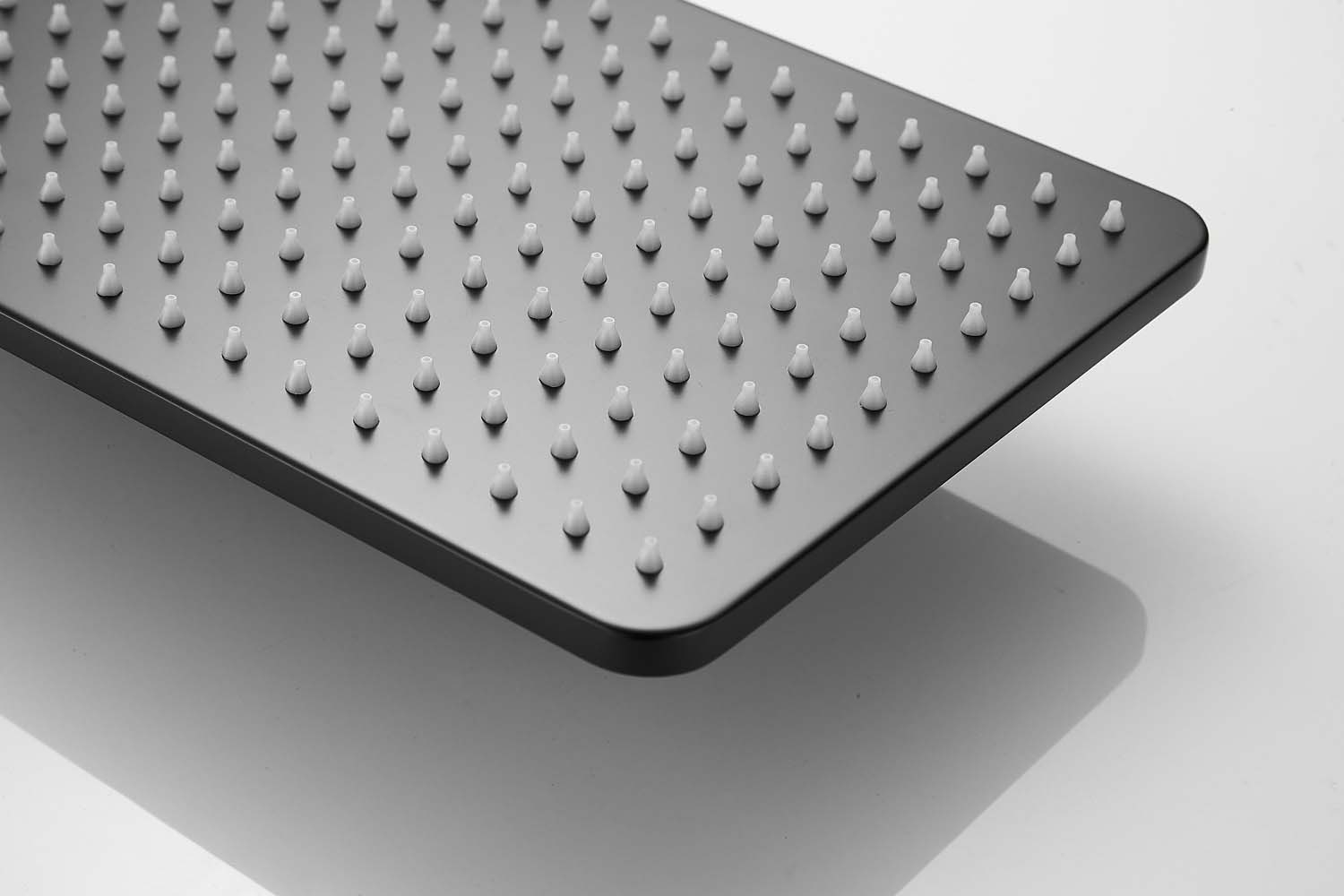 Saniclear Vision rechthoekige douchekop 30x20cm zwart mat