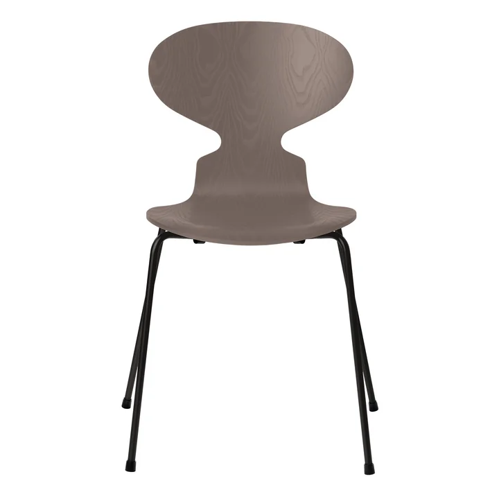 Fritz Hansen - Die Ameise Stuhl, Esche deep clay gefärbt / Gestell schwarz