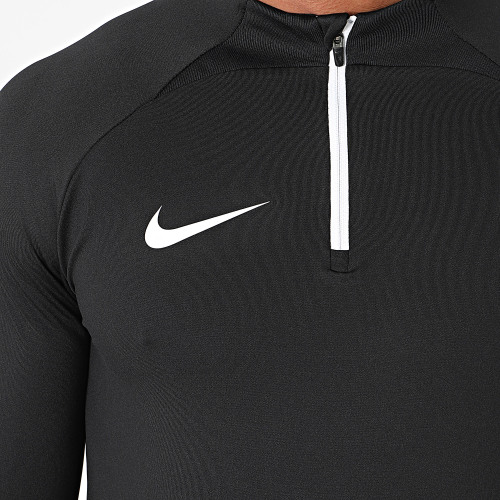 Tee Shirt Manches Longues Col Zippé DR2294 Noir
