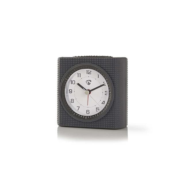 Nedis Analogt Bord Vækkeur | Snooze funktion | Baggrundslys | Grå / Hvid