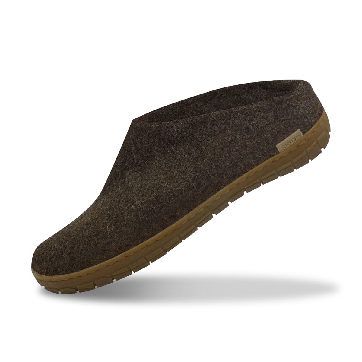 Glerups Tøffel med gummisål (Nature Brown)