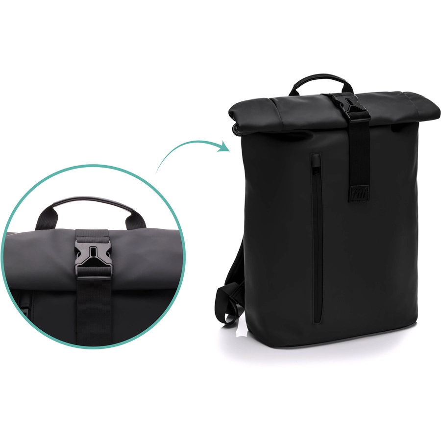 Fillikid Wickelrucksack Oslo schwarz