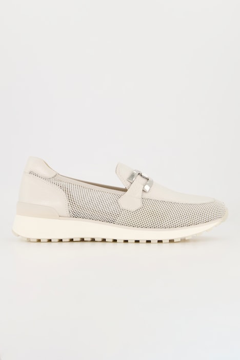 Caprice Leder-Sneaker, Wechselfußbett, Weite G