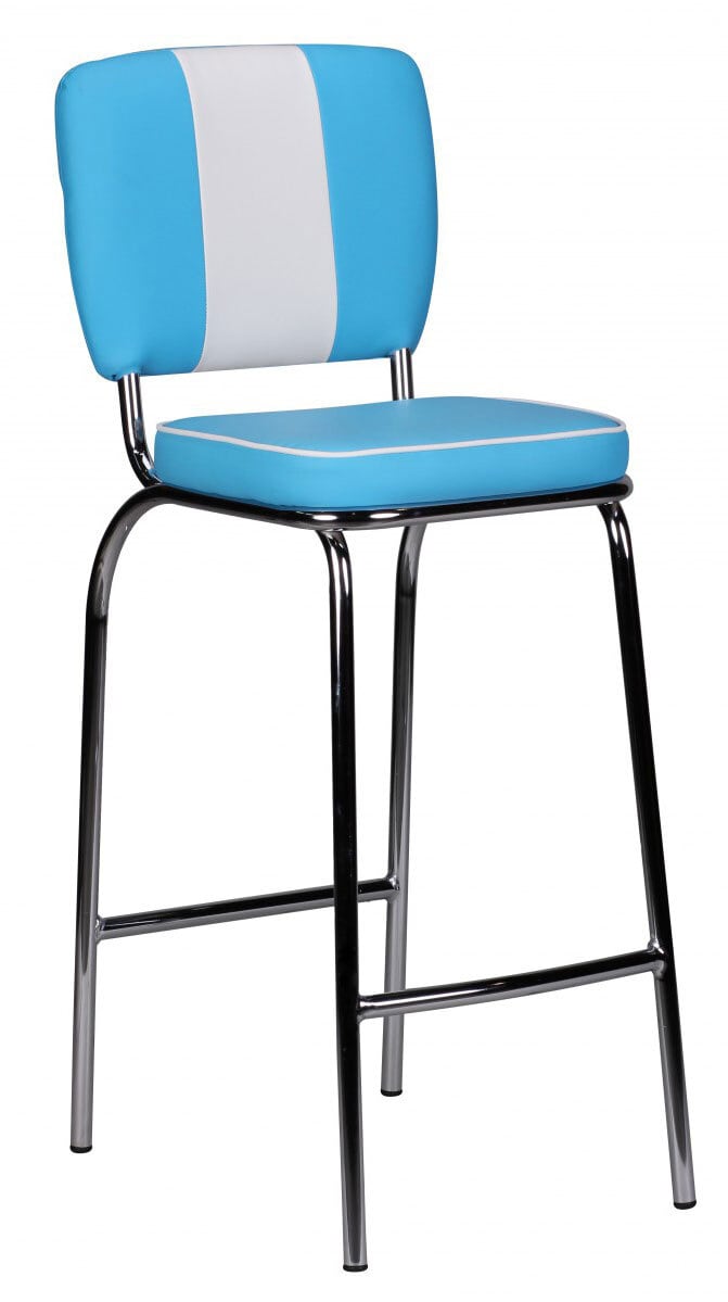 Barhocker Bryne blau/weiß