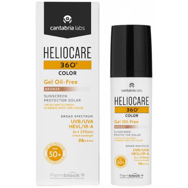 Protetor Solar Heliocare 360 Gel Oil Free Tom Bronze SPF50  50ml