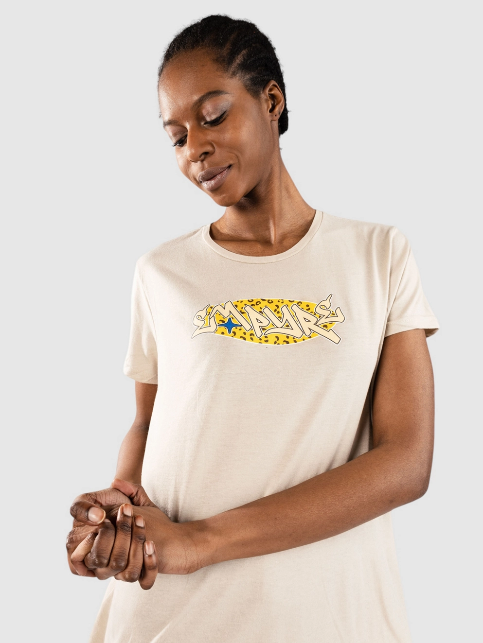 Empyre Leopard Logo T-Shirt sand