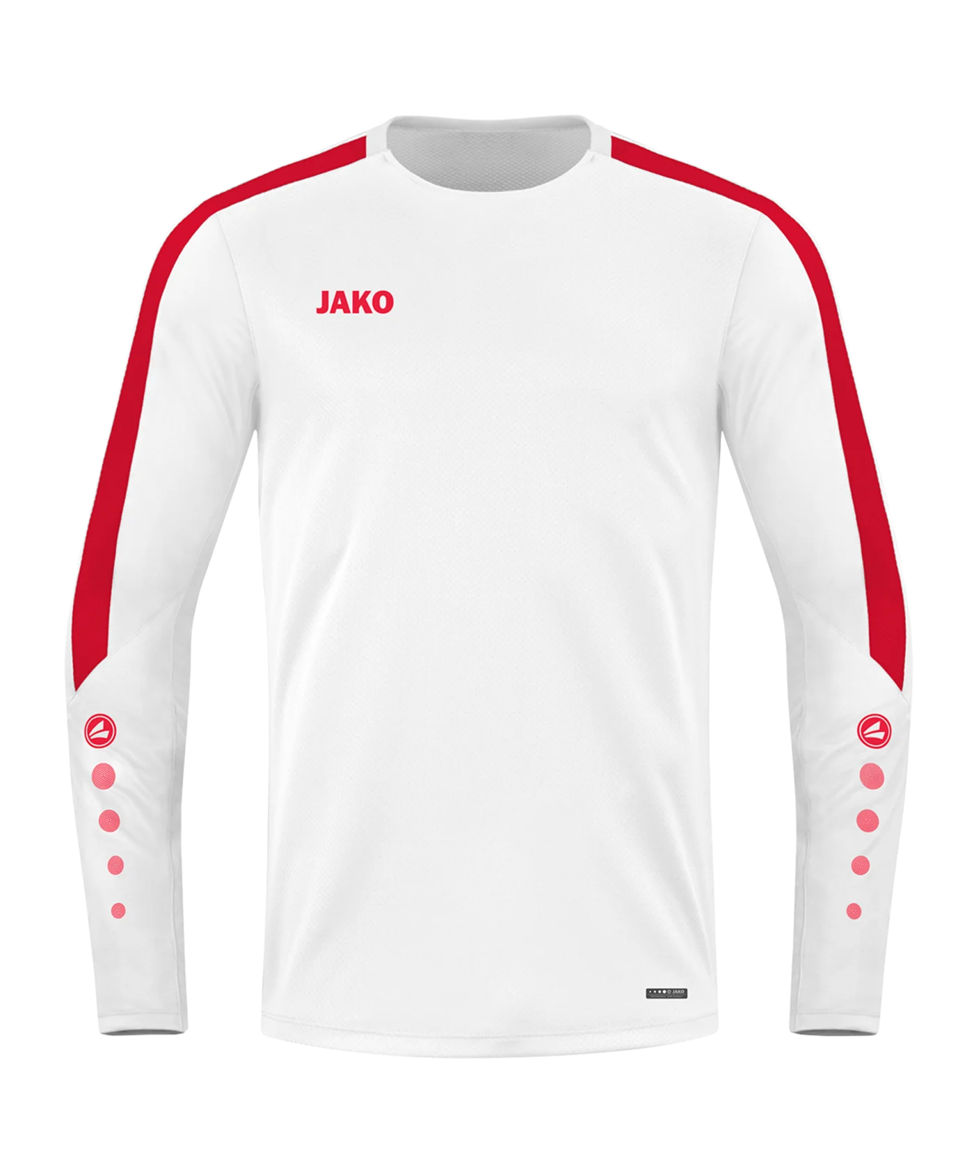 JAKO Power Sweatshirt Kids Weiss Rot F004