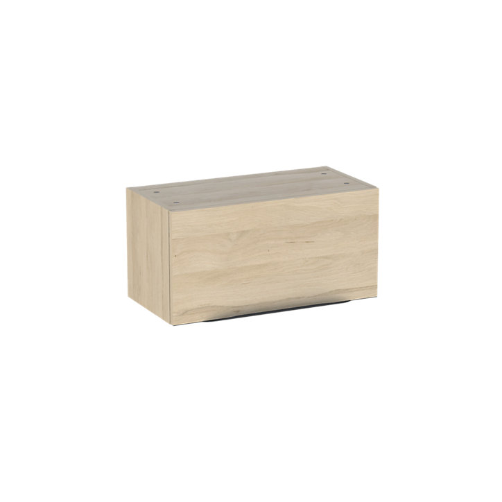 Meuble de rangement salle de bains haut aspect bois Pamili 60 cm