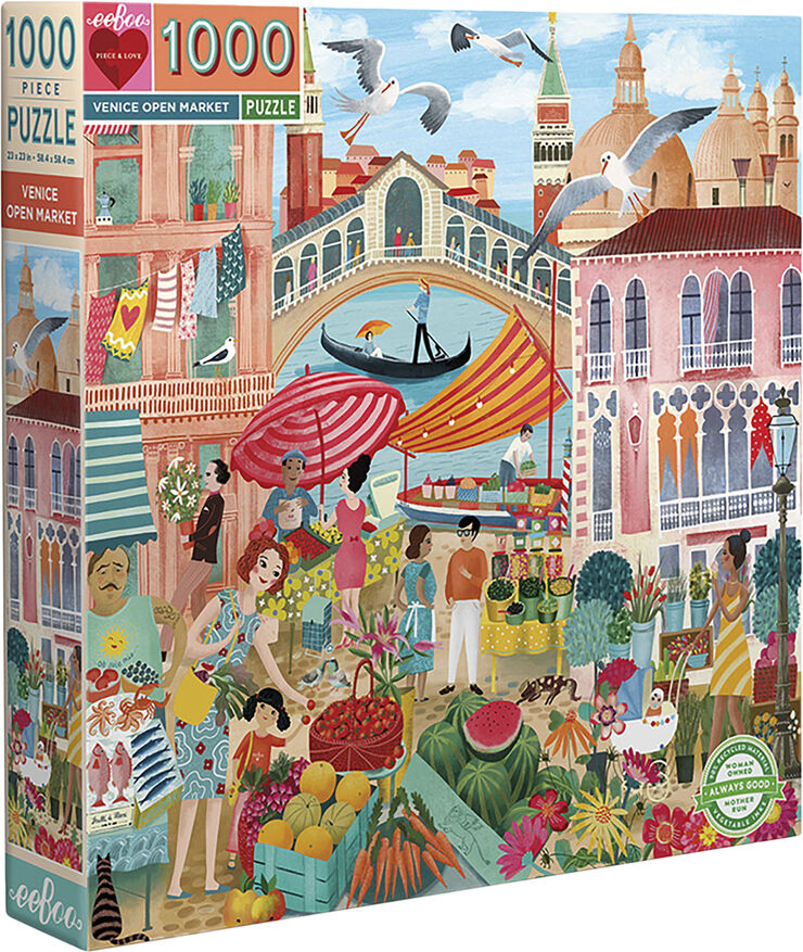 eeBoo eeBoo - Puslespil 1000 brk - Venice Open Market