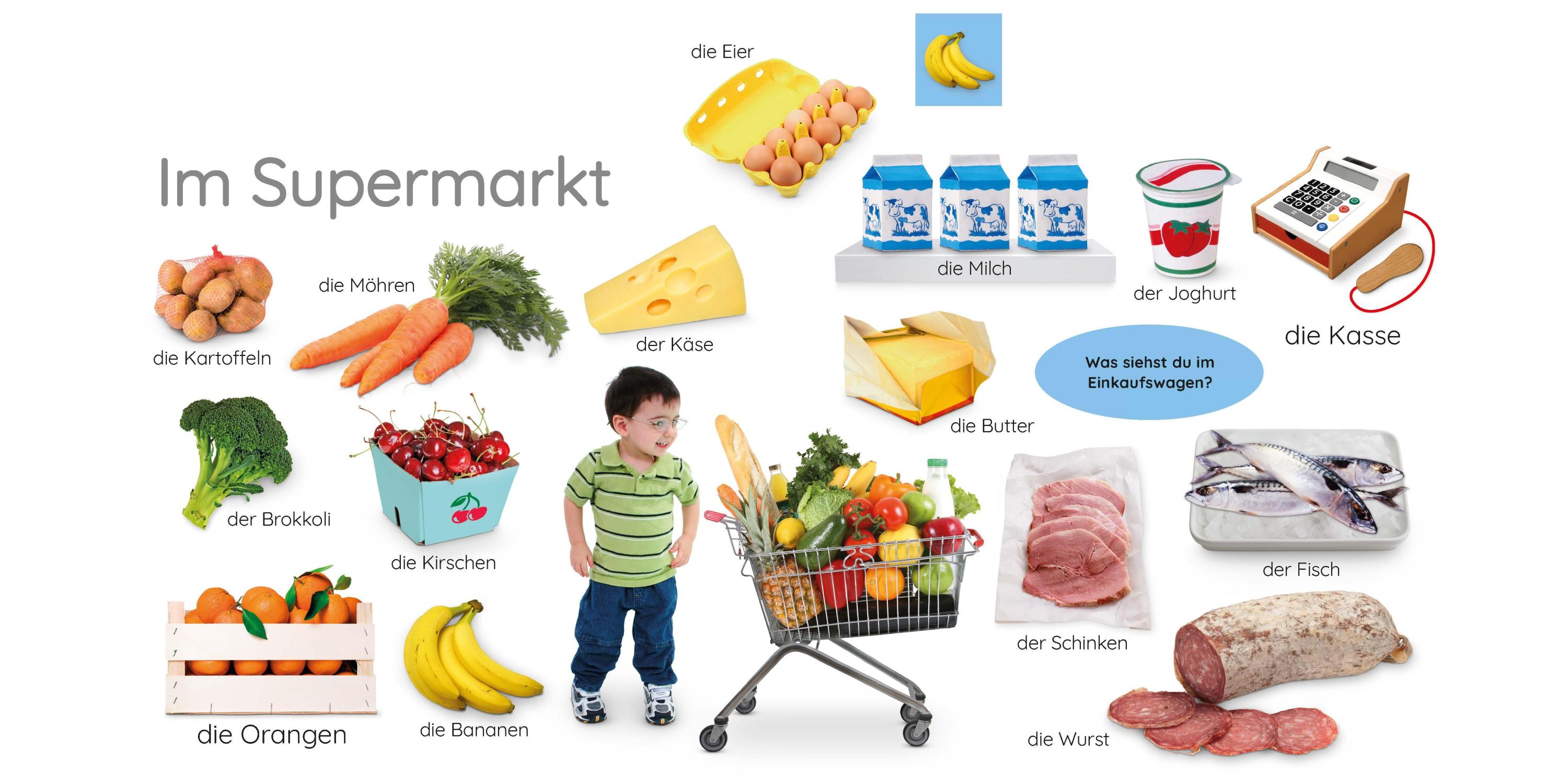 Erstes Lernen. Einkaufen