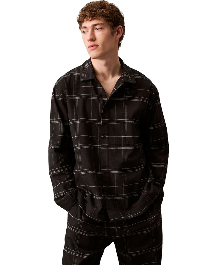 Calvin Klein L/S BUTTON DOWN Beam plaid black
