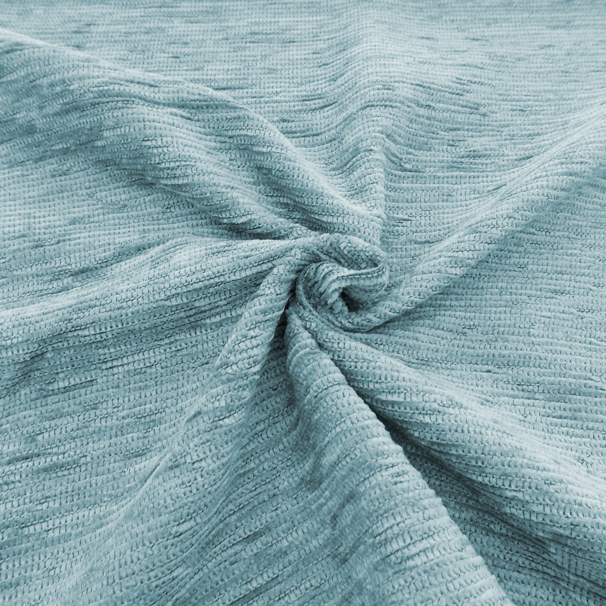 Thermochenille-Vorhang - hellblau - 135x245 cm