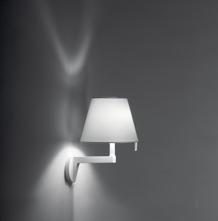 Artemide Melampo wandlamp zonder schakelaar aluminium