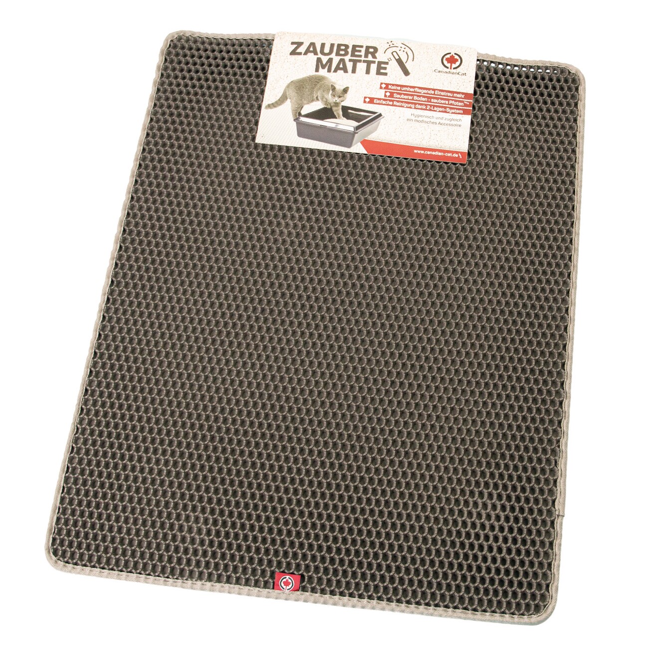 Canadian Cat Company Toilettenvorleger Zaubermatte anthrazit