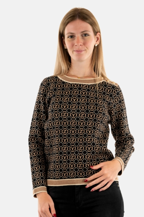 Pull hiver yes zee m078 bj00 2801 variante nera