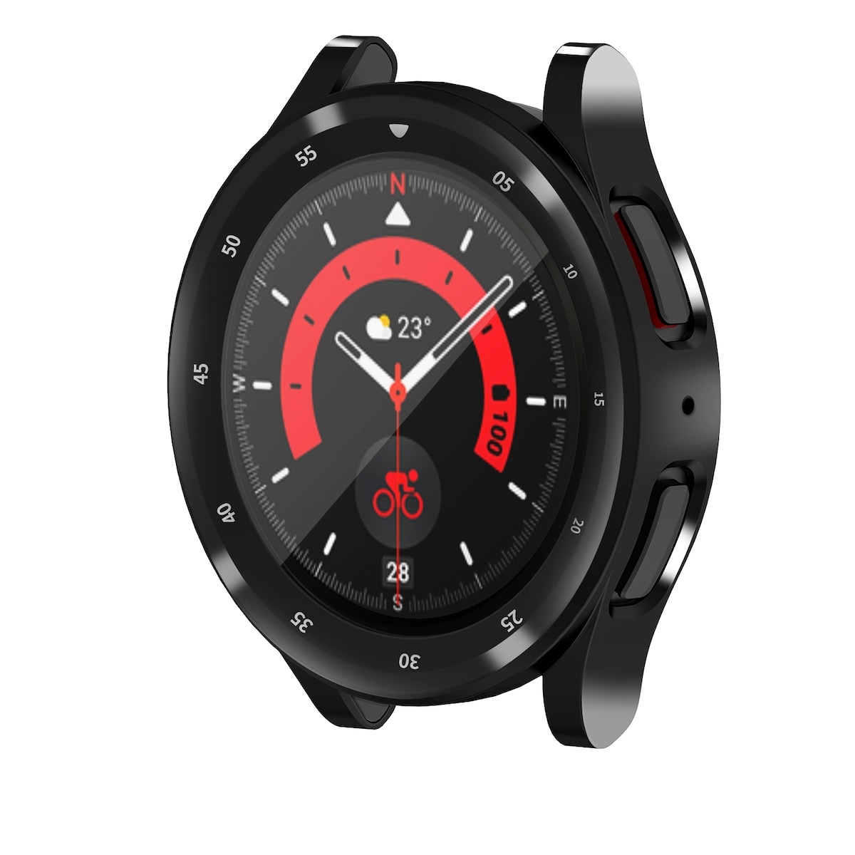 TPU all-around beskyttelsesdeksel for Samsung Watch 5 Pro Sort