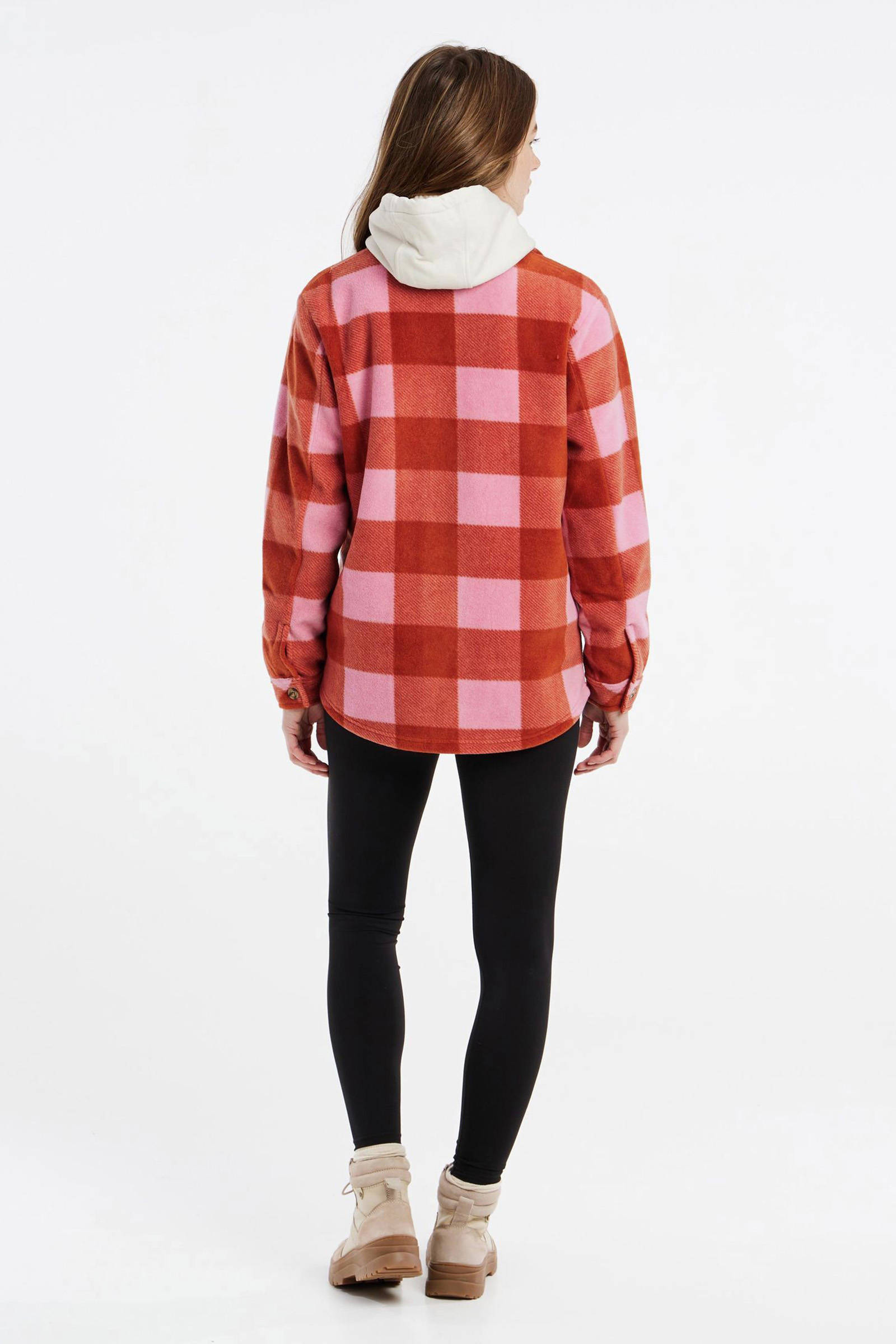 Protest fleece shacket Prtcelestah rood/roze