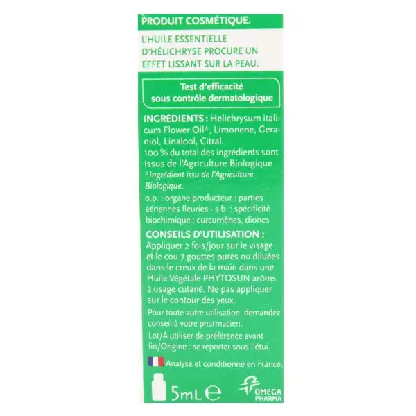 Óleo Essencial de Helichrysum Orgânico Phytosun Arôms 5ml