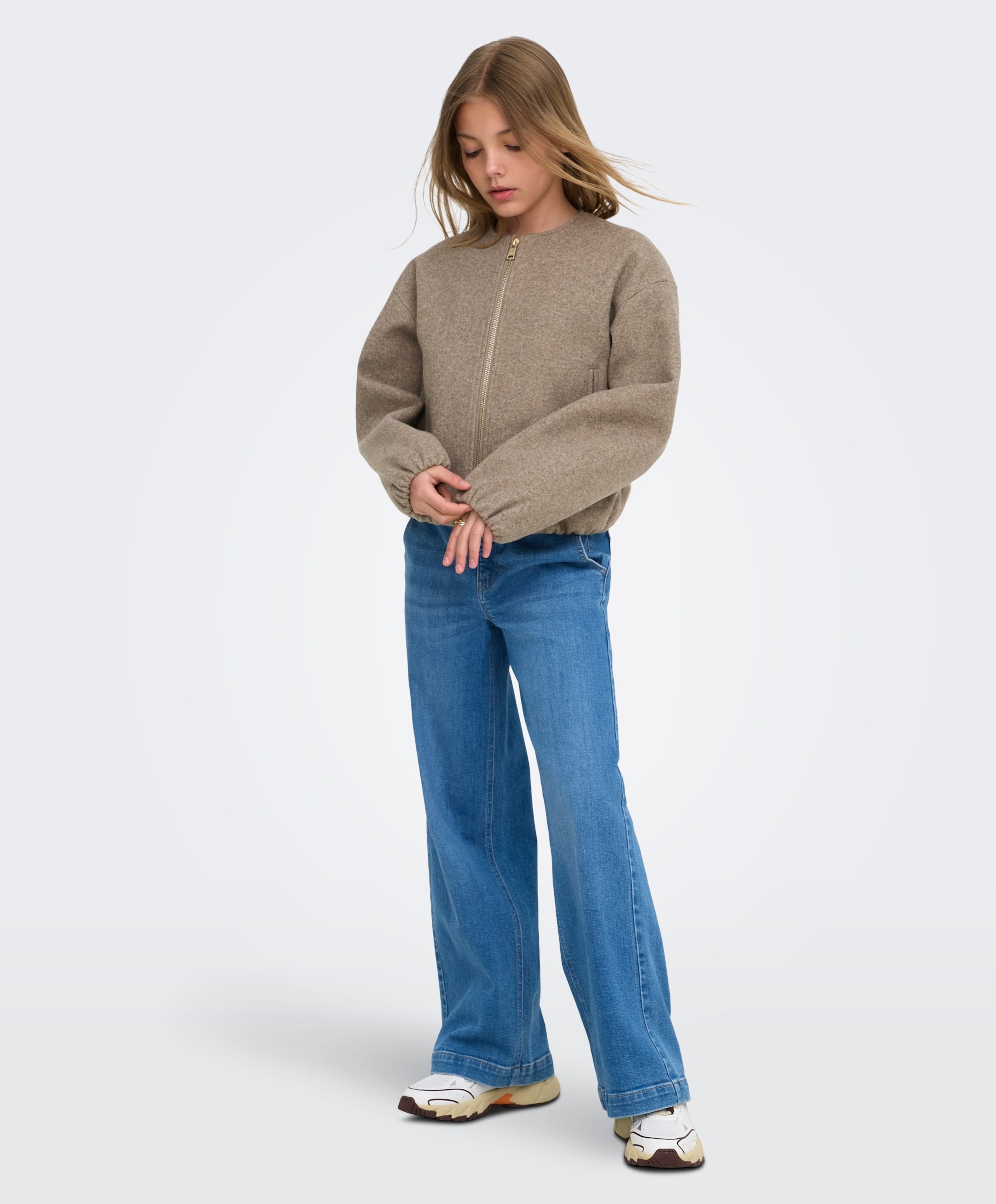 Only Meisjes jas beige